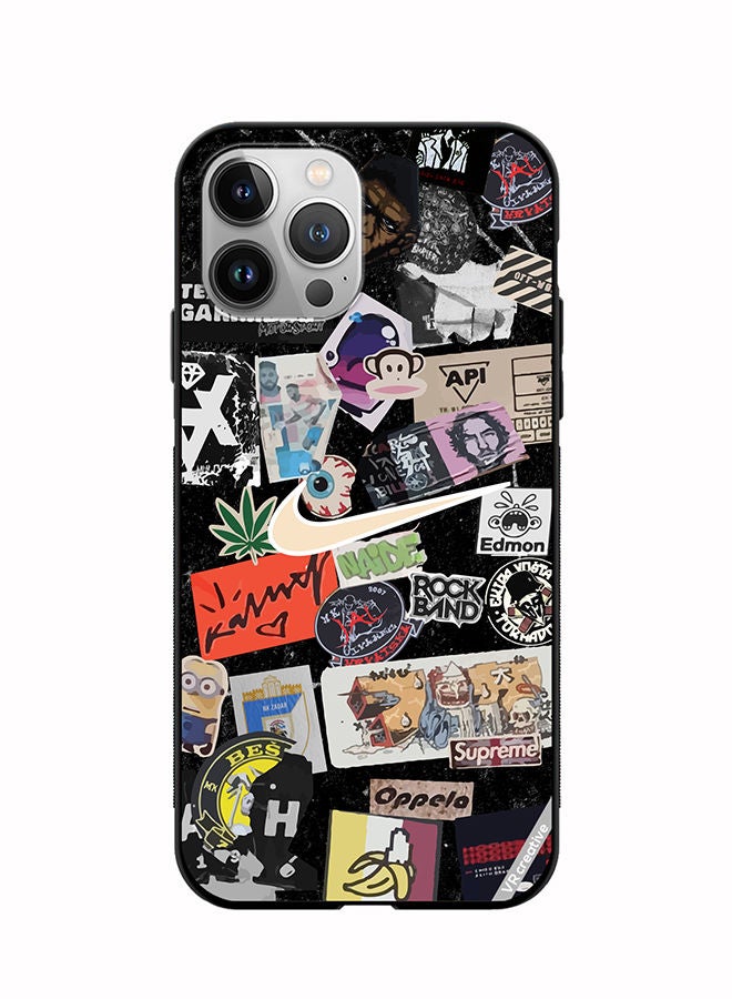 VR CREATIVE Protective Case Cover For Apple iPhone 12 Pro Nike Stickers Design Multicolour - Image 1