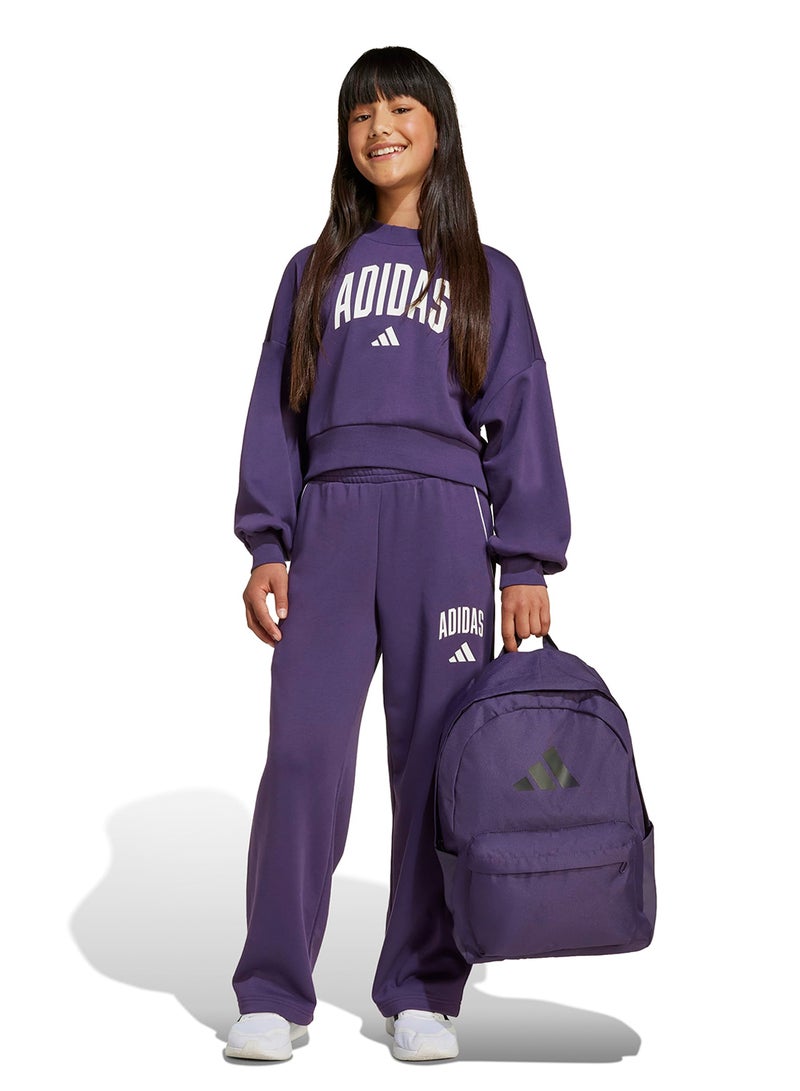 adidas هودي أساسي للموسم الدراسي بتصميم حروف جامعية للأطفال - Image 5