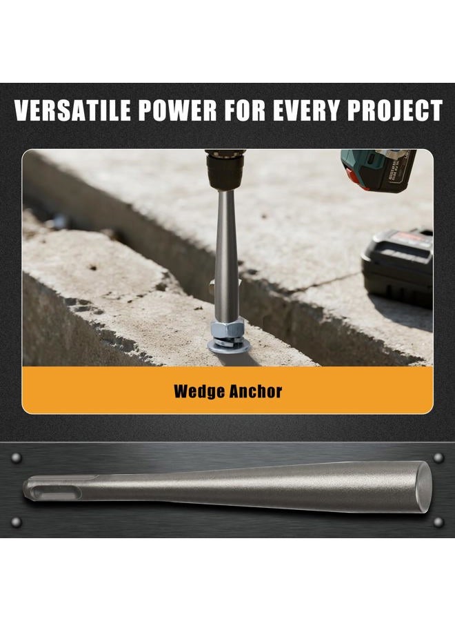 YaaYii SDS Plus Concrete Wedge Anchor Setting Tool 2P for Rotary Hammer Drill –Lightweight Heavy Duty Electric Hammer Tool Bit, S2 Alloy Square Round Design Ideal for Grounding Applications - Image 3