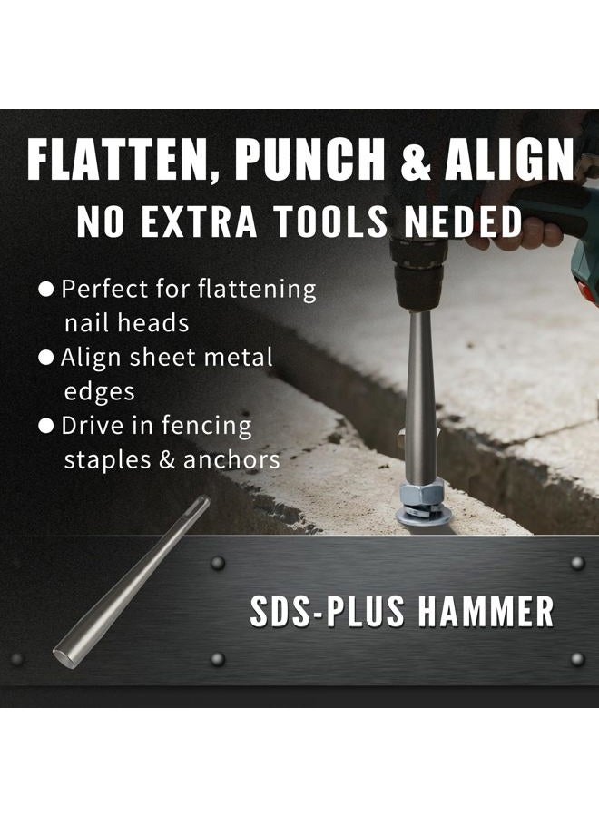 YaaYii SDS Plus Concrete Wedge Anchor Setting Tool 2P for Rotary Hammer Drill –Lightweight Heavy Duty Electric Hammer Tool Bit, S2 Alloy Square Round Design Ideal for Grounding Applications - Image 5