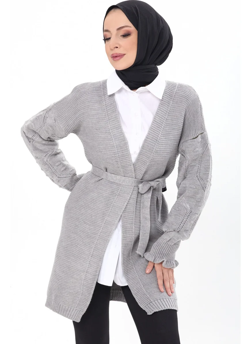 Tofisa 23920-GRI Knitwear Cardigan