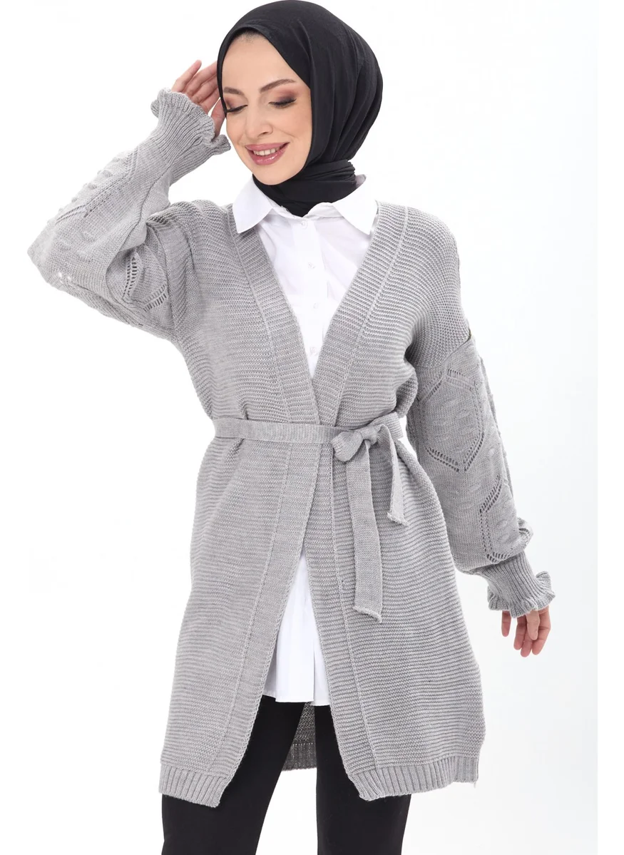 Tofisa 23920-GRI Knitwear Cardigan