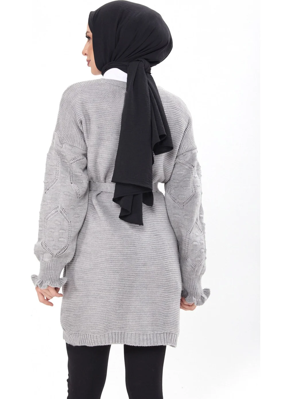 Tofisa 23920-GRI Knitwear Cardigan