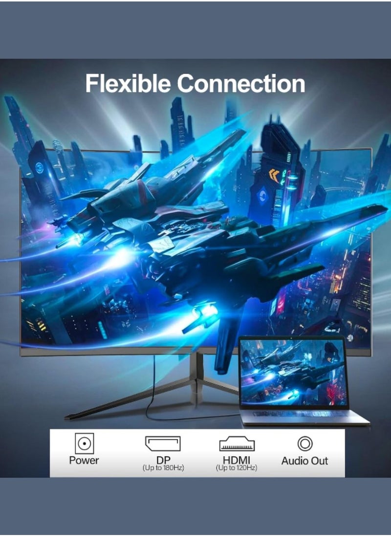 besrey  - 32 inch Curved Gaming Monitor, 16:9 QHD 2K 2560x1440 165Hz 1ms Frameless LED Gaming Monitor, AMD Freesync Premium Display Port HDMI/DP, Black - Image 1