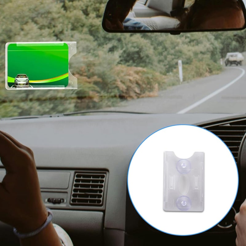 Storage & transit friendly ABS Card with Strong Suction for Easy Access Parking Passes Universally Suction Cup Card Storage All choice modern design - Image 2