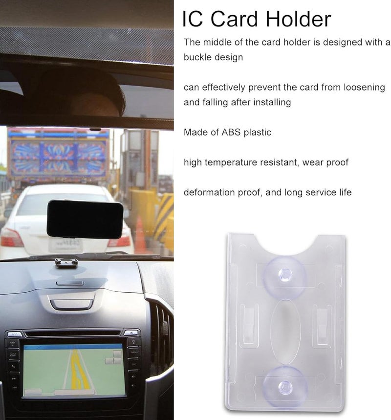 Storage & transit friendly ABS Card with Strong Suction for Easy Access Parking Passes Universally Suction Cup Card Storage All choice modern design - Image 5