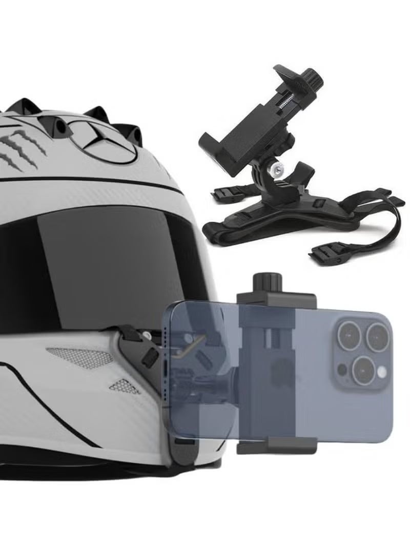 حامل ذقن للخوذة للهاتف المحمول وكاميرا GoPro، وحامل حزام للدراجة النارية لهواتف iPhone وSamsung - Image 1