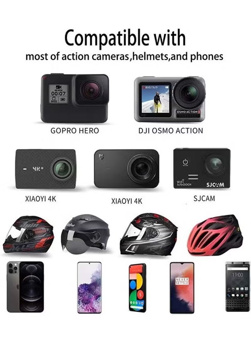 حامل ذقن للخوذة للهاتف المحمول وكاميرا GoPro، وحامل حزام للدراجة النارية لهواتف iPhone وSamsung - Image 5