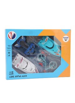 نيبمينينت Sailing Boat Toy Set High Speed Alloy Yacht Bike Good Simulation for Kids Children  - Image 2