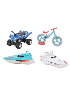 نيبمينينت Sailing Boat Toy Set High Speed Alloy Yacht Bike Good Simulation for Kids Children  - Image 4