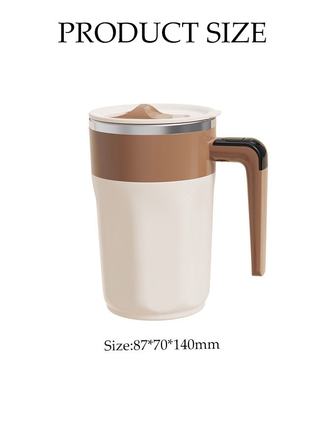 DUNISO Electric Mixing Cup Premium Electric Protein Shaker Bottle Rechargeable Auto Magnetic Mug Intelligent Temperature Measurement Coffee Mug Rotating Home Office Travel Stirring Cup Portable Powder Shake Cup for Protein, Coffee, Milkshake,Oatmeal - Image 4