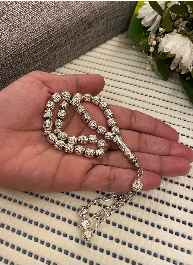 JewelryJo - ‏Metal Prayer Beads For Men 33 Beads - Image 1