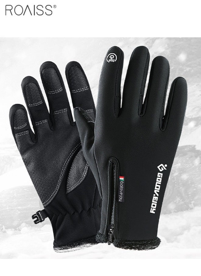 roaiss Outdoor Waterproof Gloves In Winter Men'S And Women'S Universal Touchable Screen Thermal Gloves Cycling Ski Climbing Gloves  - Image 5