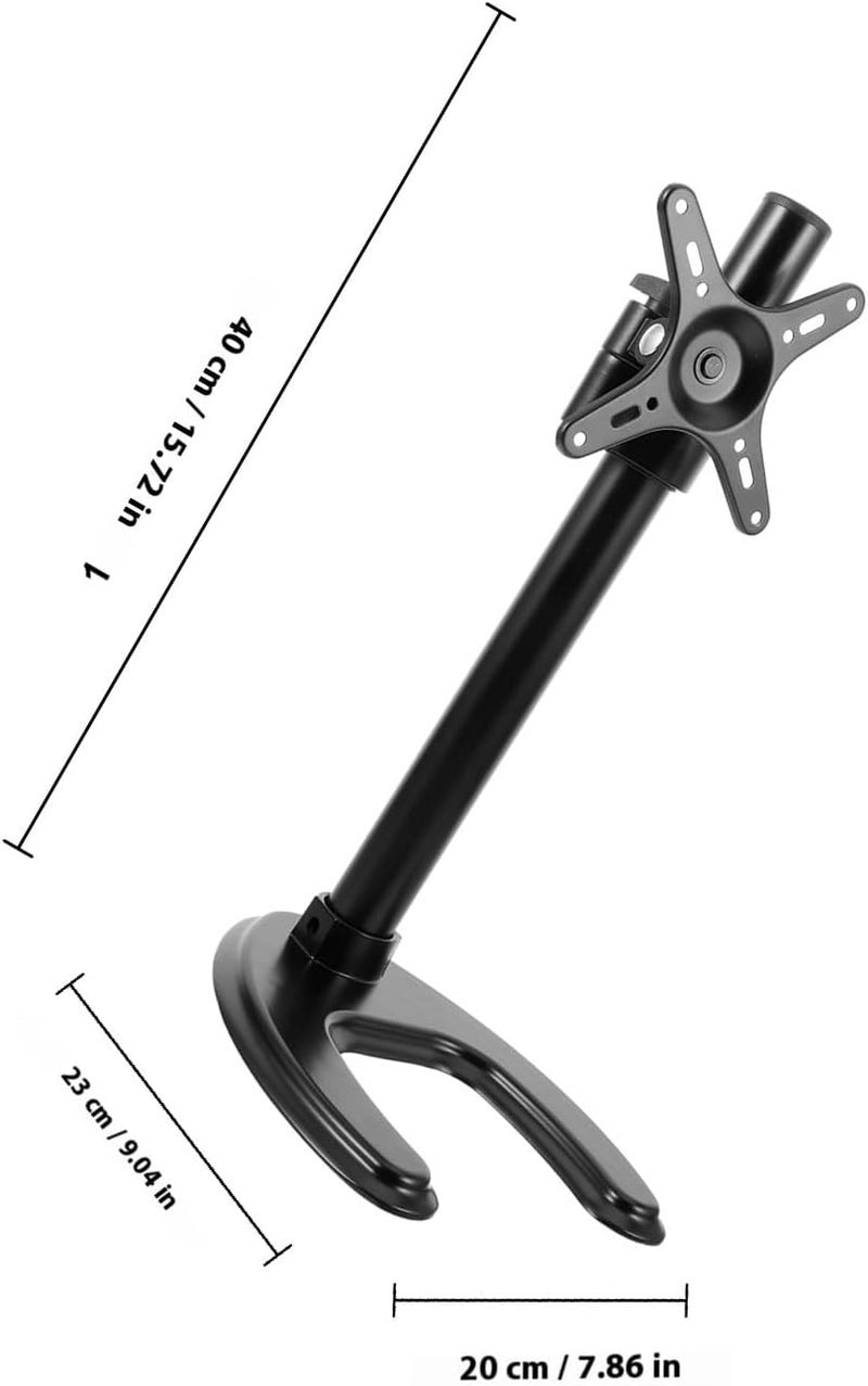 Cabilock Universal Tv Base Stand for 14-27 Inch LCD LED Tvs with 360° Rotation Metal Pedestal Support for Flat Screen Televisions for Home and Office Use - Image 1