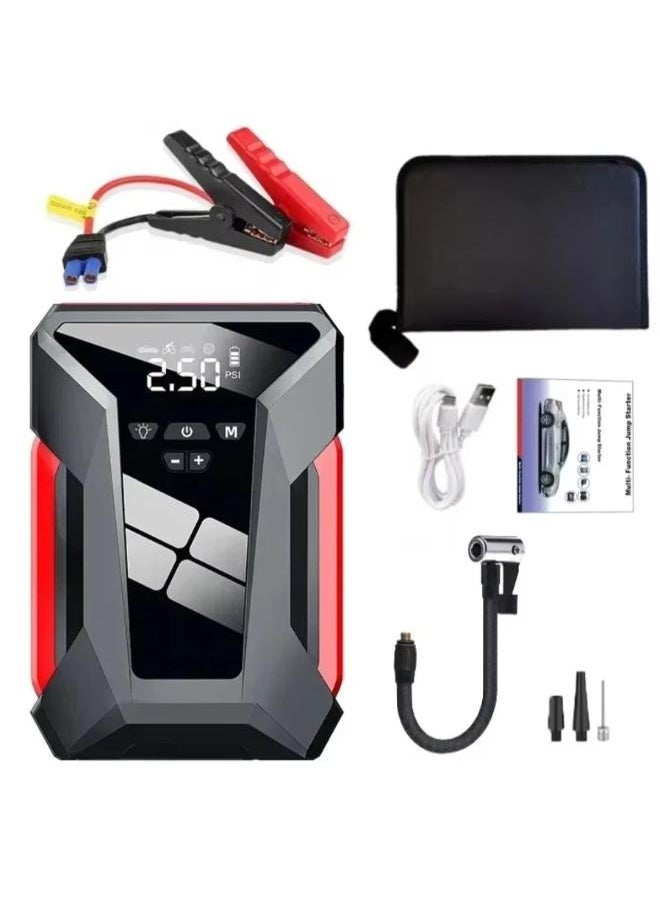 Generic 12V 39800mAh Multi-Function Power Bank Air Pump Auto Tire Inflator Car Battery Booster Lighting Air Compressor Auto Starting Device  - Image 1
