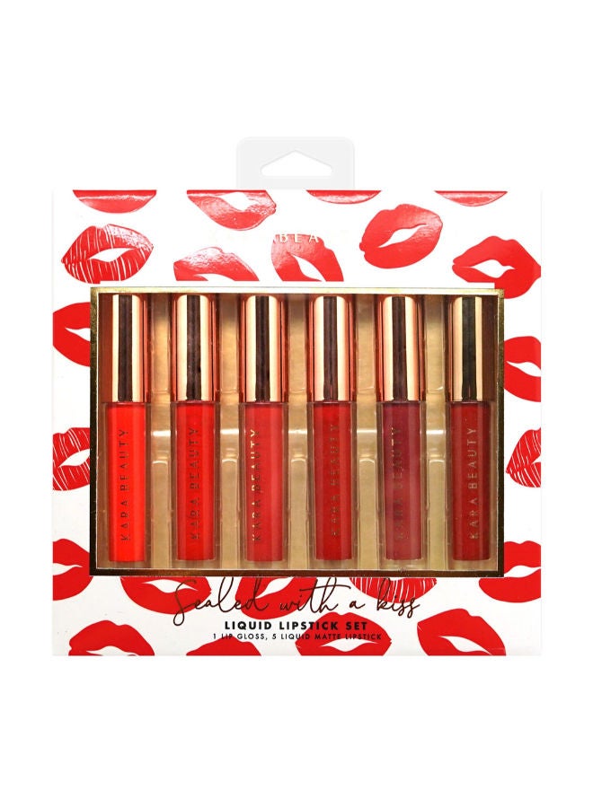 Kara Beauty Sealed With A Ki** Liquid Lipstick Set - Image 5