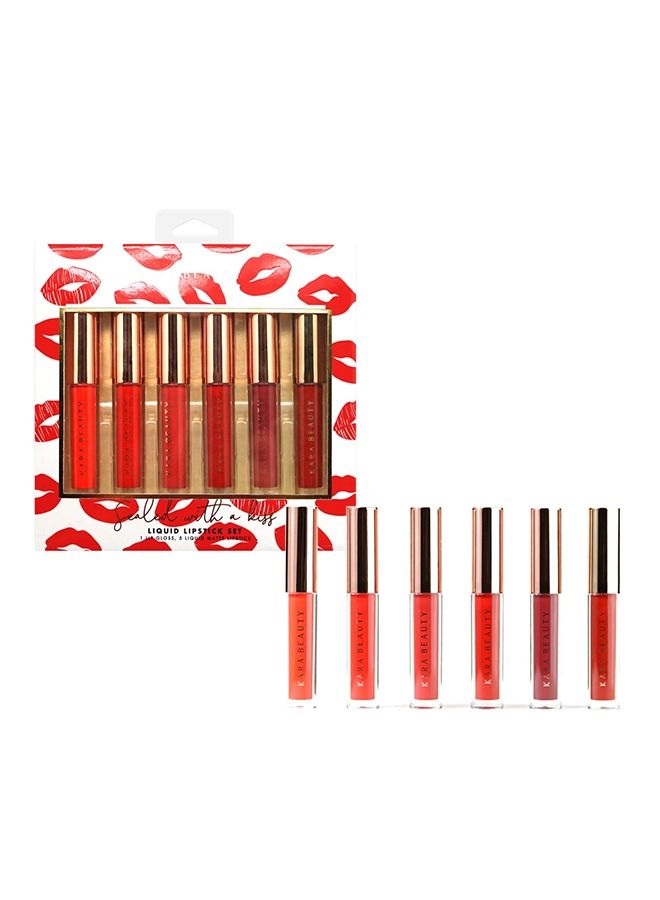Kara Beauty Sealed With A Ki** Liquid Lipstick Set - Image 1