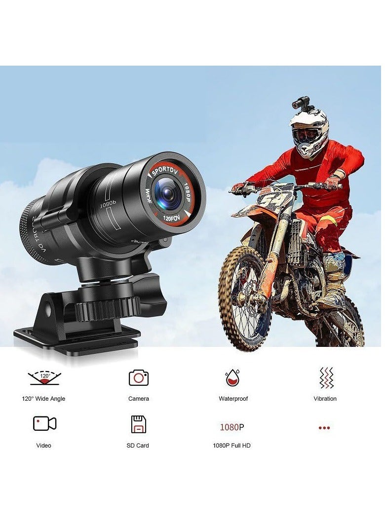 Bicycle Motorbike Helmet Camera, HD 1080P Sports Action Camera, Motorcycle Helmet Camera Waterproof Bike Video Camera, for Outdoor Wilderness (TF32G) - Image 5