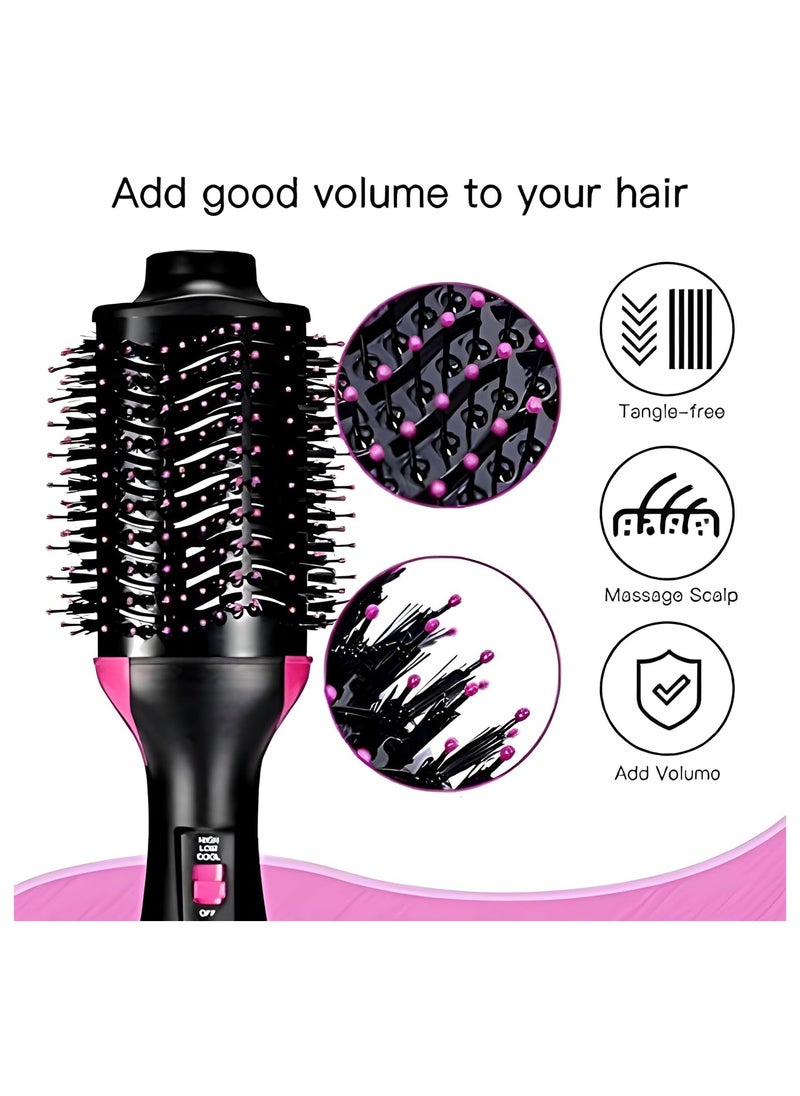One Step - Hair Dryer Brush - 3 in 1 Electric Hot Air Brush for Volume Enhancement and Quick Drying, Perfect for Styling and Smooth Finish in One Step - Image 1