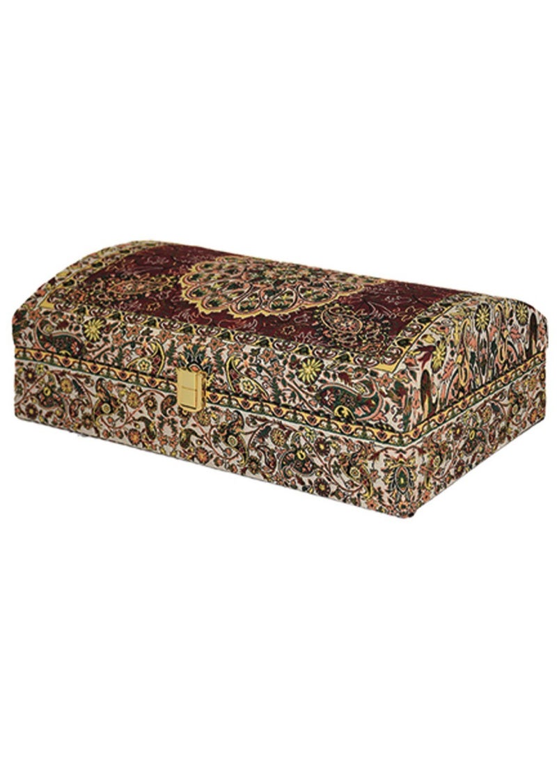 صندوق تيريمه خشب و قماش مكسرات و حلويات صندوق فخم - Image 1