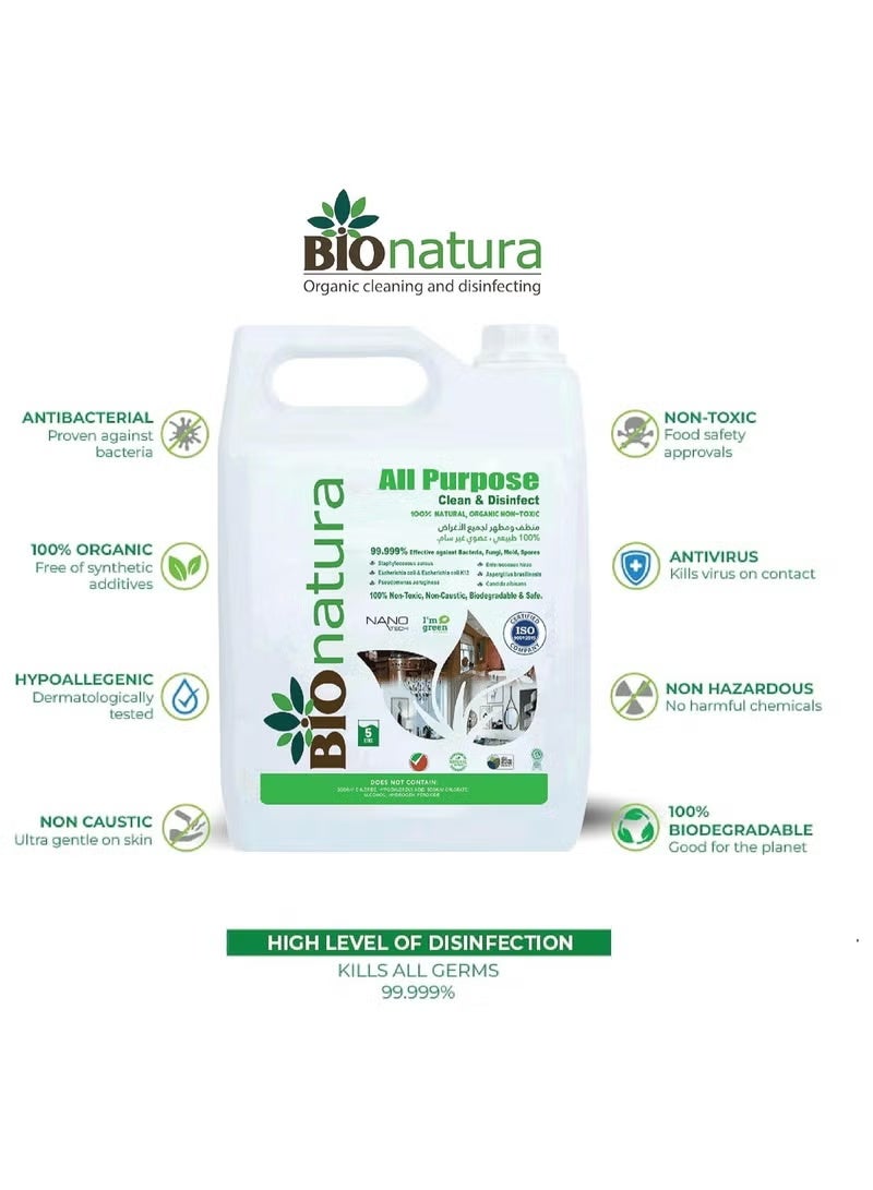 بيوناتورا العضوية جميع الأغراض المنظف والتطهير-طبيعية ، غير سامة ، نظافة متعددة السطح قابلة للتحلل-آمنة للمطبخ والحمام والأرضيات والزجاج والمزيد - Image 2