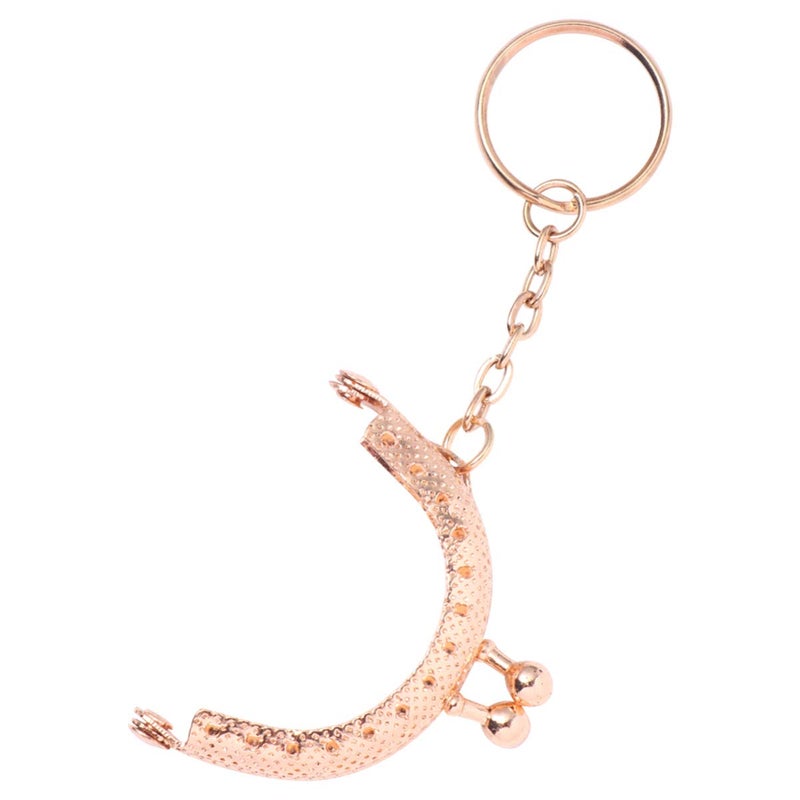 comfrt 10Pcs Bag Purse Making Metal Frame Purse Clasp Frame Mini Coin Purse Kiss Clasp Lock for DIY Craft Purse Bag Keychain Making(Light Golden) - Image 4