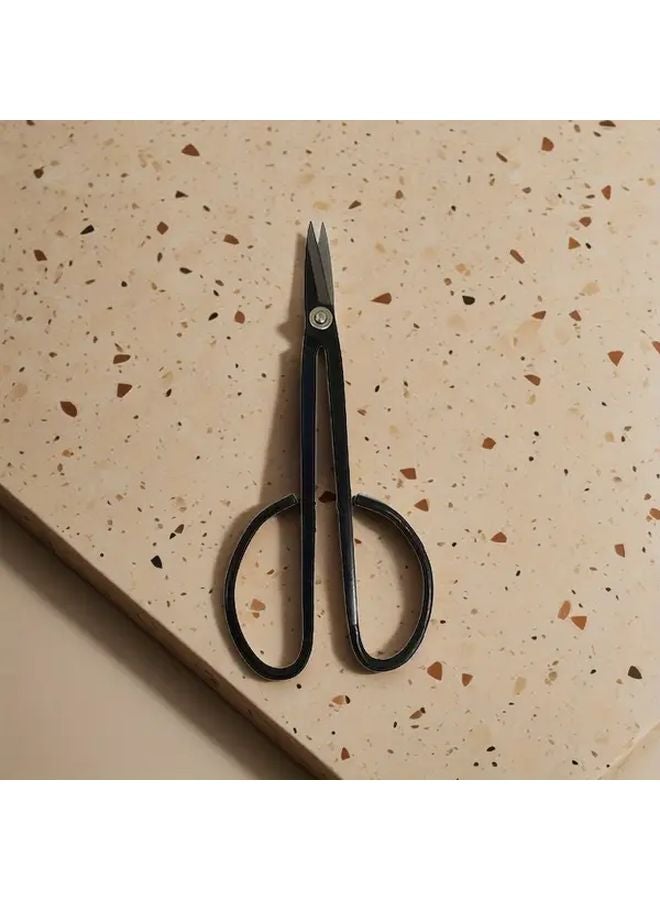 Black Garden Pruning Scissors for Potted Plants Bonsai and Small Branch Trimming 1pc - Image 1