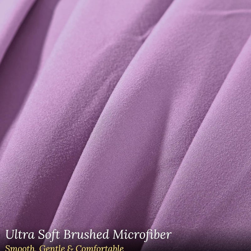 Ultra Soft Brushed Microfiber Standard Size 20"x30" Pillowcases Pair Set of 2 with Envelope Closure (20"x30" Standard, Lavender) - Image 5