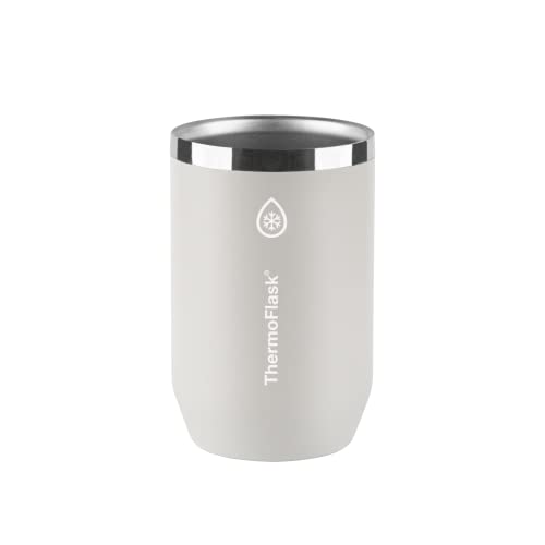 ThermoFlask Standard Can Cooler - 2-in-1 Insulated Can Cooler Cup - Durable Stainless Steel Cooler with Non-Slip Base - Dishwasher-Safe Beverage Can Cooler - 12 oz, Ultimate Gray - Image 1