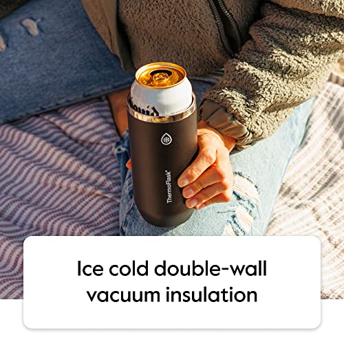ThermoFlask Standard Can Cooler - 2-in-1 Insulated Can Cooler Cup - Durable Stainless Steel Cooler with Non-Slip Base - Dishwasher-Safe Beverage Can Cooler - 12 oz, Ultimate Gray - Image 5
