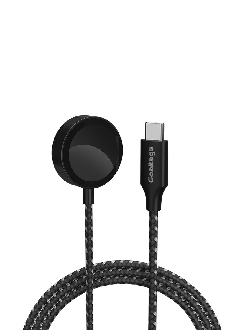 Goaltage CA05 Apple Watch to USB-C Fast Charging Cable with Over-Current, Over-Voltage, Over-Temperature Protection and Braided Design - Image 1