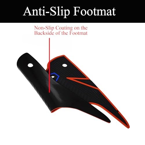 Ramanta Dio 125 Foot Mat Anti Slip PVC Rubber Footmat/Washable Floormat Compatible with Scooter Dio 125 BS6 (Black, Blue & Red - 1 PC with Fittings) - Image 5