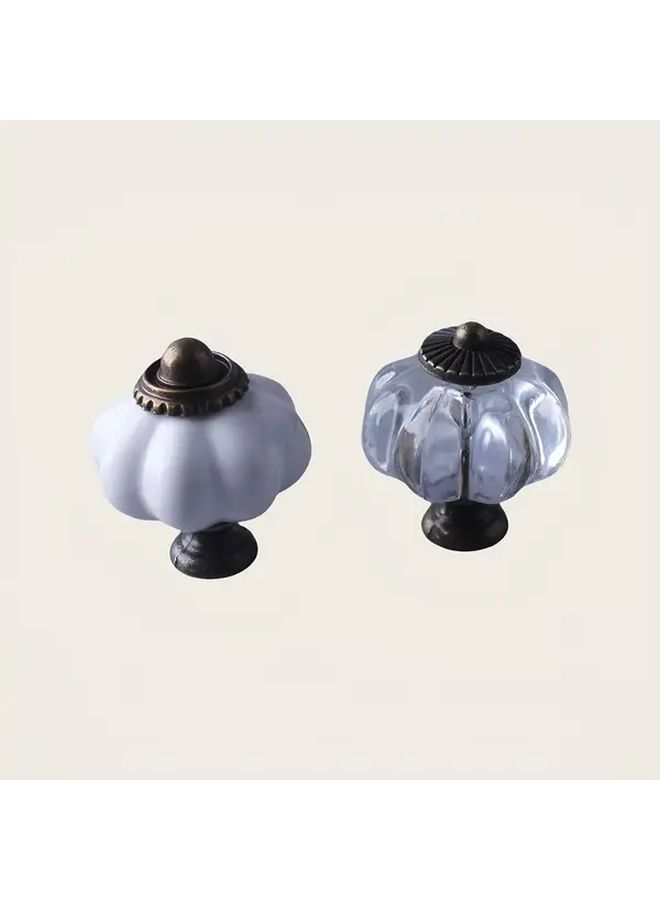 Transparent Acrylic Drawer Handles With Gold Accents Single Hole Design For Cabinets Bedside Tables - Image 2