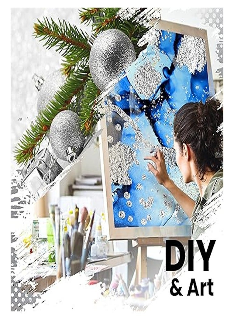 Silver Leaf-100 Pieces - DIY Furniture Decorating, Decoupage, Wrapping - Metallic Shimmer-Smooth Texture - Image 4