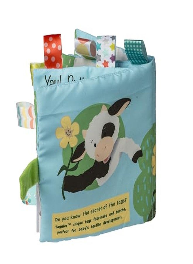 Taggies Soft Cloth Book with Crinkle Paper & Squeaker and Sensory Tags, 6 x 6-Inches, Buttercup Cow - Image 3