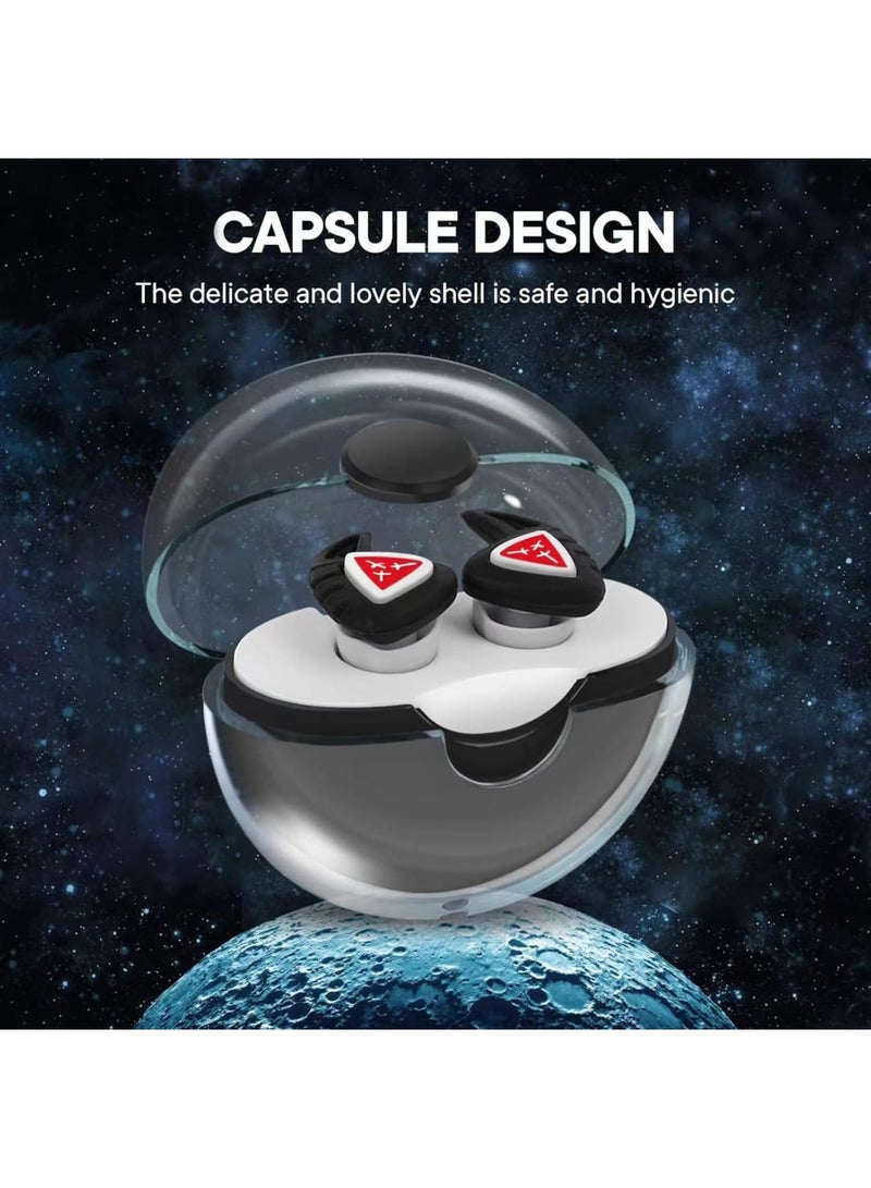 SOLARAE Ear Plugs, Sleeping Noise Cancelling Reusable Comfortable Silicone Earplugs, High Fidelity Reusable Silicone Noise Cancelling Earplugs for Swimming, for Music Festivals, DJs - Image 3