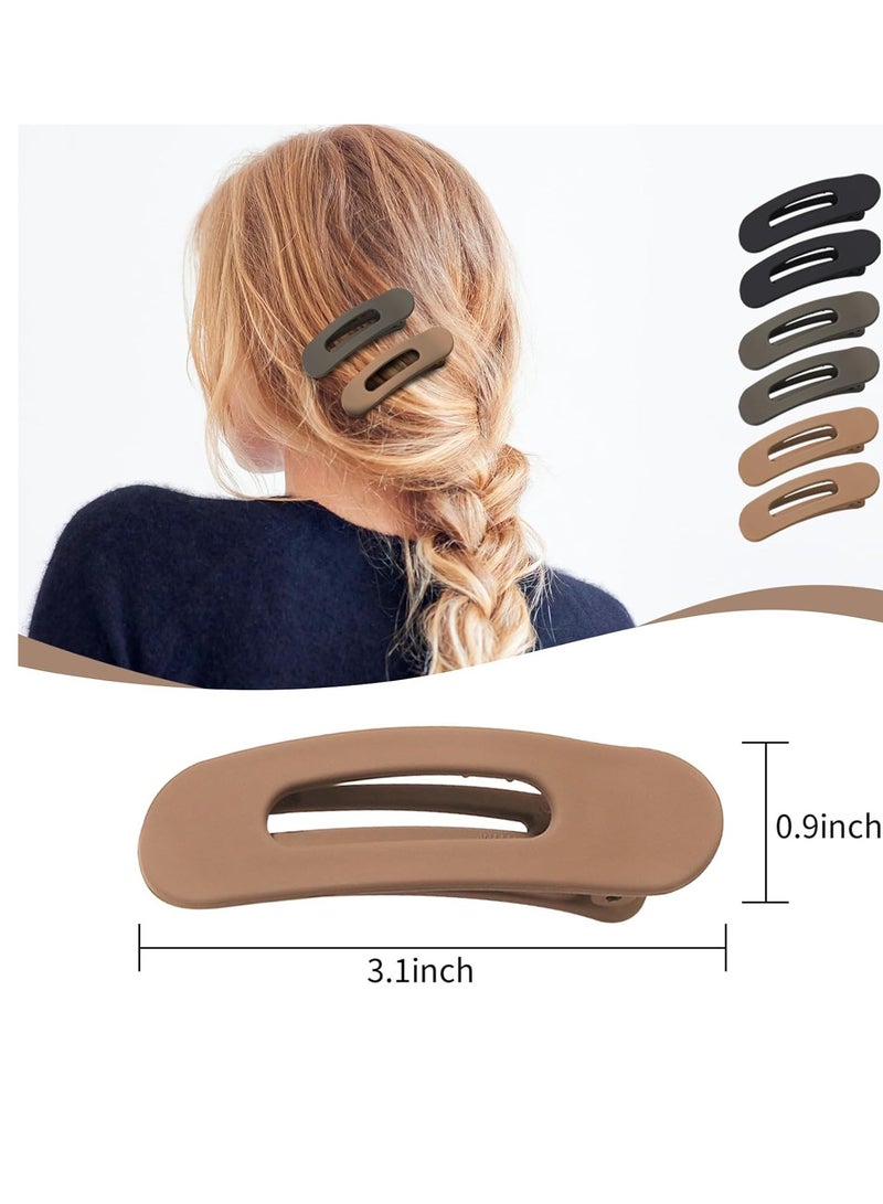 TE Small Flat Hair Clips for Women Lay Down Clips for Thin Hair 6pack Hair Accessories - Image 3