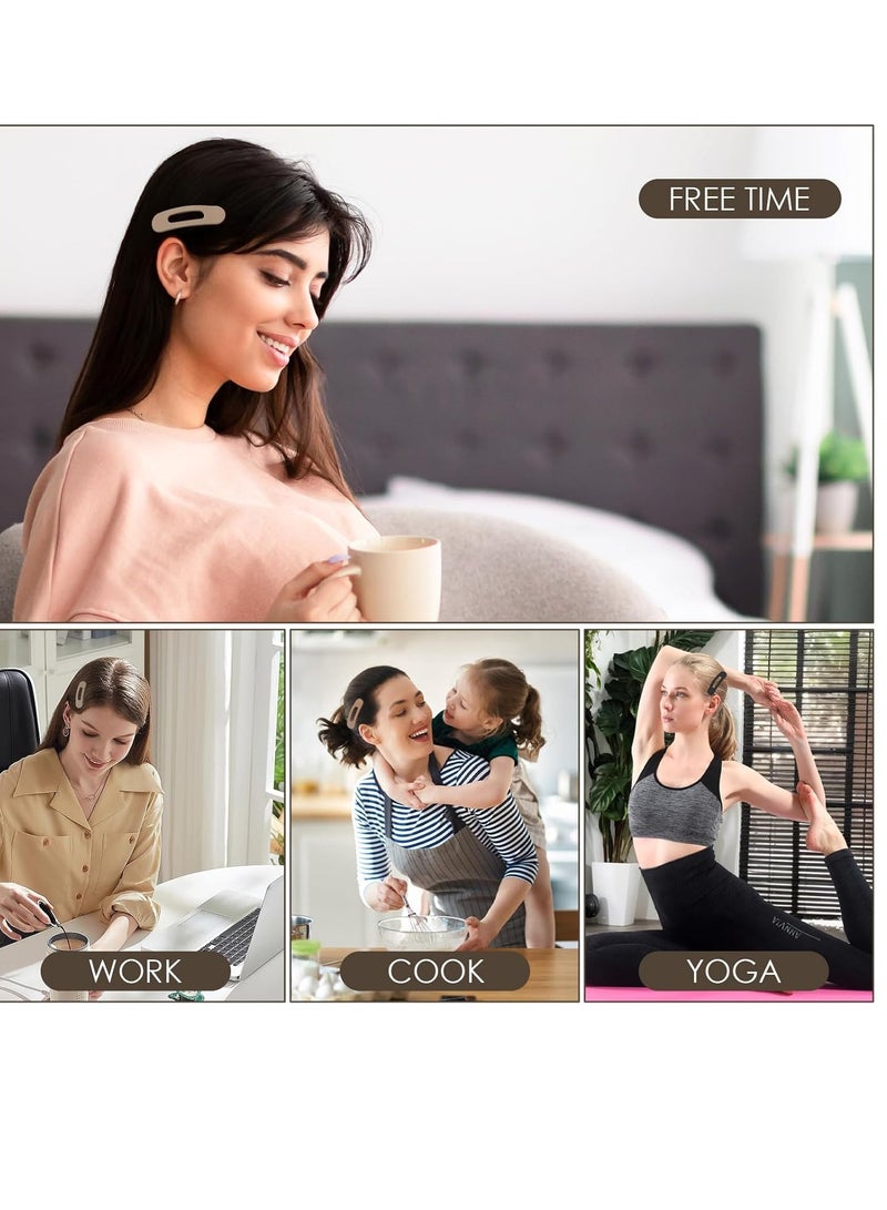 TE Small Flat Hair Clips for Women Lay Down Clips for Thin Hair 6pack Hair Accessories - Image 2