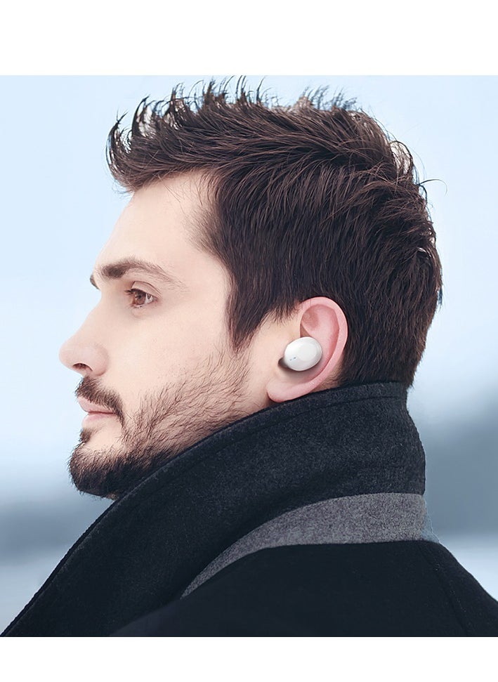 hoco. - hoco EQ3 Smart True Wireless Bluetooth Headset – 7-Hour Playtime, Transparent Case, Digital Display, and Siri Support - Image 1