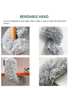 TYCOM Microfiber Duster with Extendable Pole Extra Long Feather Duster for Cleaning Bendable Head Scratch Resistant Cover Washable Duster for Ceiling Fan Furniture & Cars  - Image 5