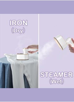 Travel Steamer Iron for Clothes Mini: handheld size portable fabric clothing steamers small hand garment electric steam ironing machine for dress shirt travel college dorm essentials travel gifts - pzsku/ZF4DFDDA2E7EEDA47599FZ/45/_/1719221365/4b76e8f6-f46a-4eb2-9378-5543b1c6f9c2