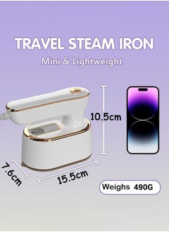 Travel Steamer Iron for Clothes Mini: handheld size portable fabric clothing steamers small hand garment electric steam ironing machine for dress shirt travel college dorm essentials travel gifts - pzsku/ZF4DFDDA2E7EEDA47599FZ/45/_/1719221372/99391bbb-7312-4a8e-85f1-bc33ffc26bcd