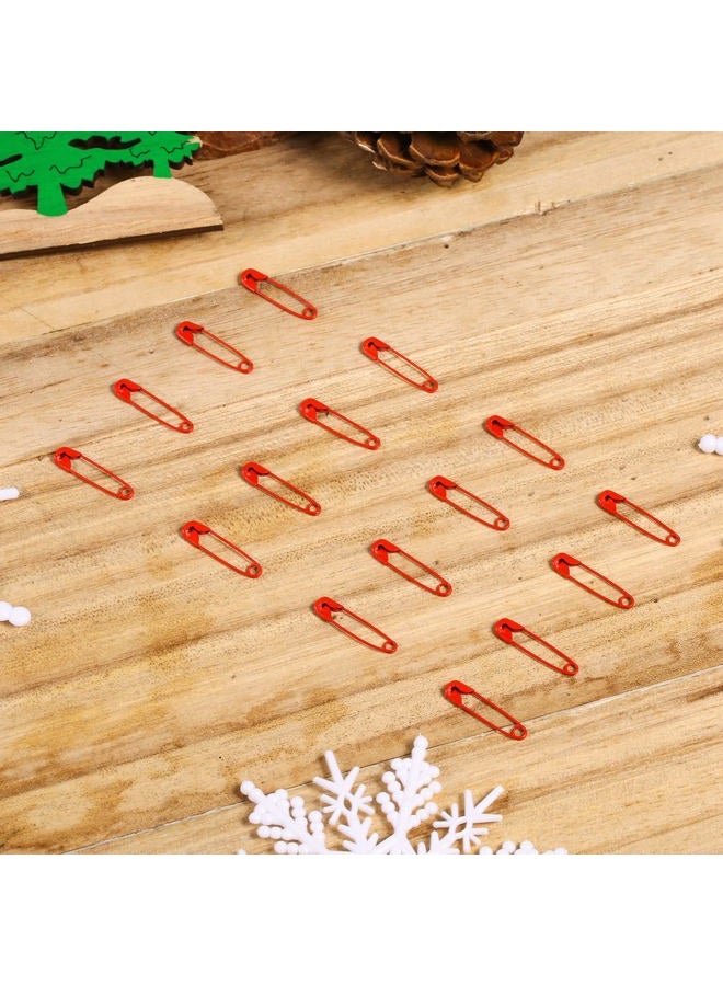 KINBOM 120Pcs Colorful Safety Pins 19mm Stainless Steel Nickel Plated Safety Pins Assorted Safety Pins for Clothing DIY Crafts Jewelry Making Dark Red for Christmas - Image 4