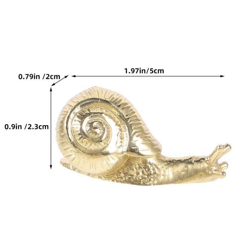 Brass Snail Cabinet Handle Drawer Knob Polished Bright Finish 52x20x23mm - Image 3