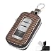 vvag Premium Car Key Fob Case Genuine Carbon Fiber Car Smart Key fob Holder Automotive Remote Keychain Bag UniversalKhakiCarbon Fiber Style - Image 2