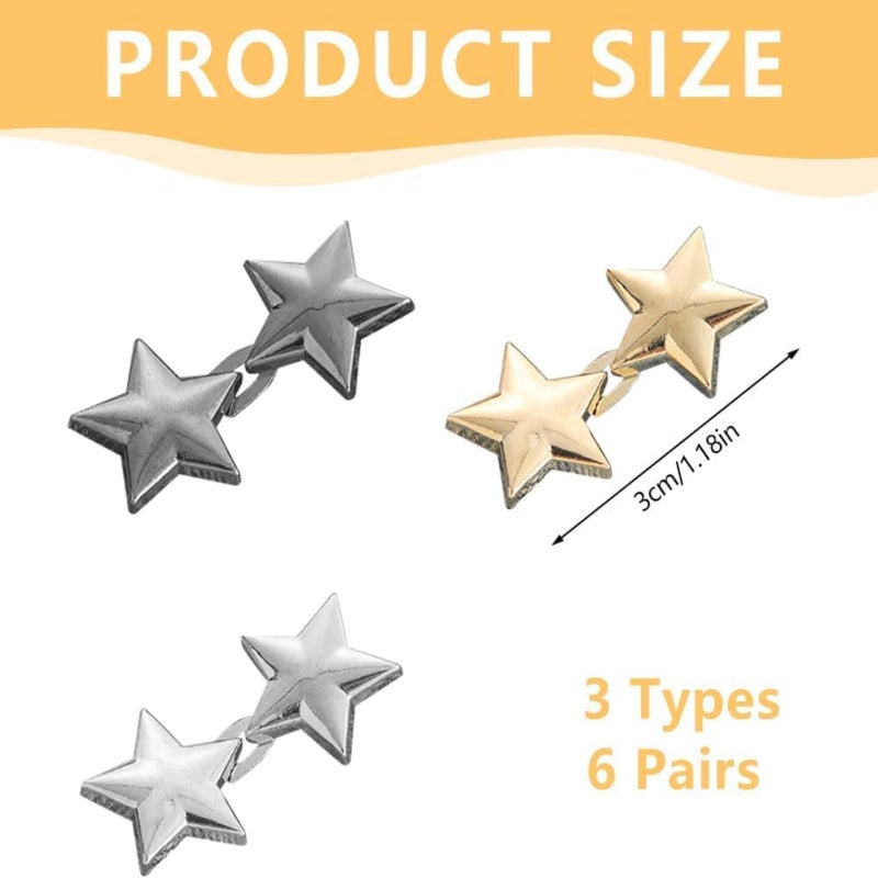 Jeans Adjustable Button Set, Pearl Rhinestone Gem Brooch Clothing Accessories (14-piece set) - Image 3