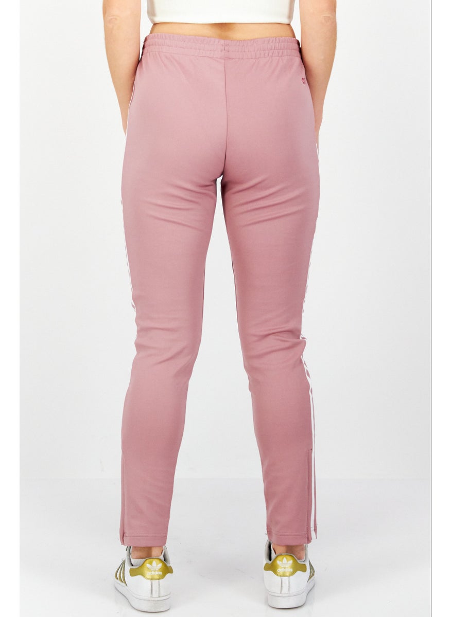 adidas Originals Women Sportswear Fit Pull On Training Sweatpants, Light Pink/White  - Image 4