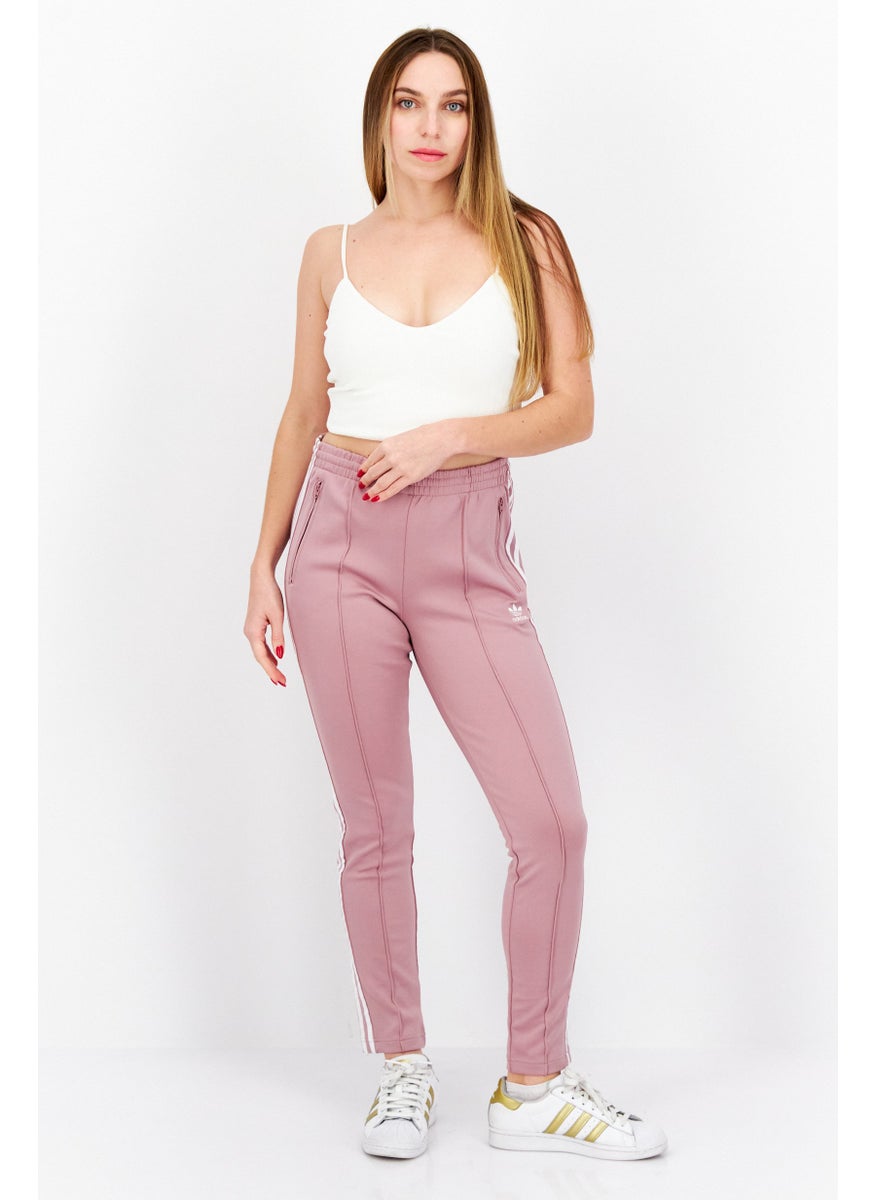 adidas Originals Women Sportswear Fit Pull On Training Sweatpants, Light Pink/White  - Image 3