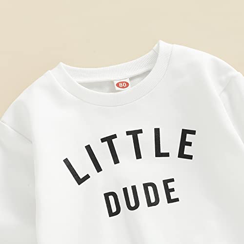 CIYCUIT Toddler Baby Boy Clothes Long Sleeve Letter Print Sweatshirt Pants Set 0 6 12 18 24 Months 2T 3T Fall Winter Outfits 0-6 Months - Image 2