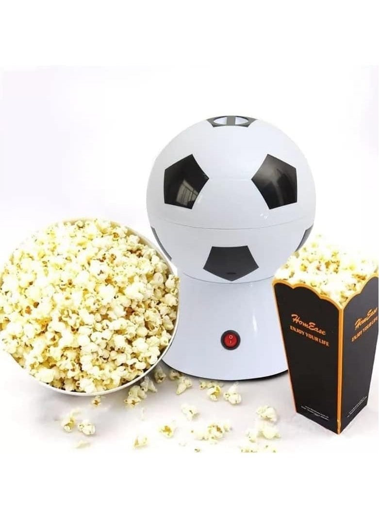 TIGER Football Popcorn Maker, 1200W Hot Air Popcorn Machine | Healthy, Oil-Free Snack with Overheat Protection & Temperature Control | Perfect for Game Nights and Parties - Image 1